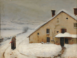 Augustin Chenu Paysage Effet De Neige By Augustin Chenu