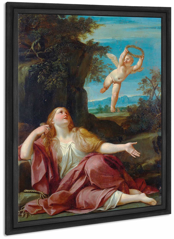 Penitent Magdalene By Bolognese School