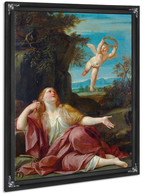 Penitent Magdalene By Bolognese School