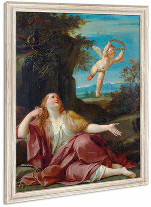 Penitent Magdalene By Bolognese School