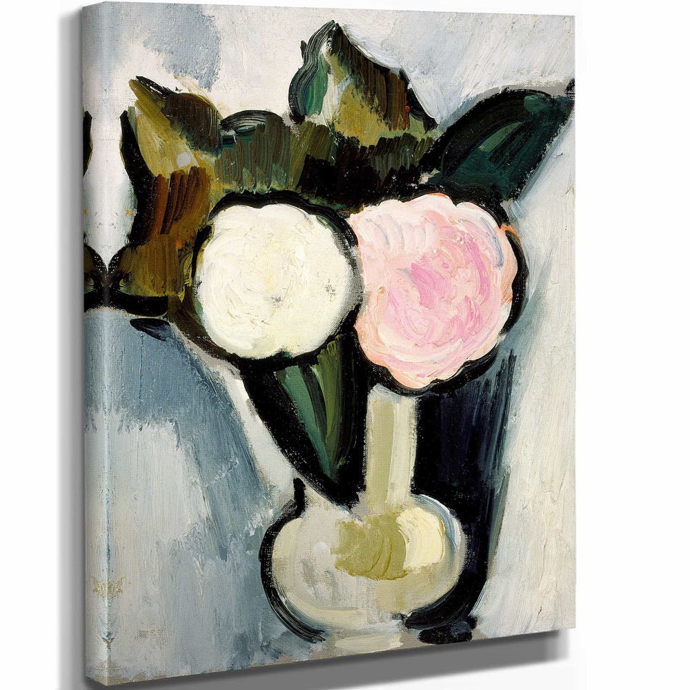 Marsden Hartley Pink And White Flowers In A Vase (Circa 1929) By Marsden Hartley