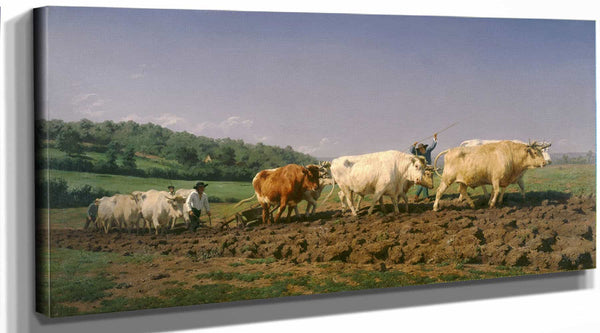 Rosa Bonheur Ploughing In Nevers By Rosa Bonheur