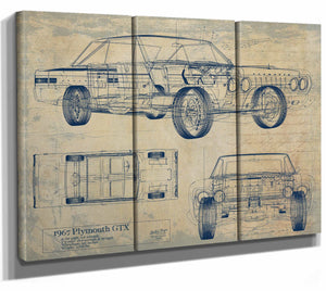 Plymouth Gtx 1967 Wall Art from Bella Frye.