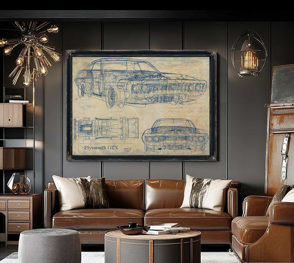 Plymouth Gtx Wall Art from Bella Frye.