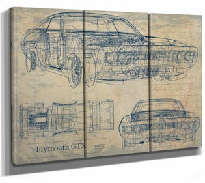 Plymouth Gtx Wall Art from Bella Frye.