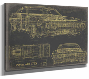 Plymouth Gtx Wall Art from Bella Frye.