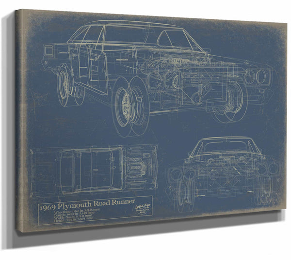 Plymouth Roadrunner 1969 Fbm Wall Art from Bella Frye.