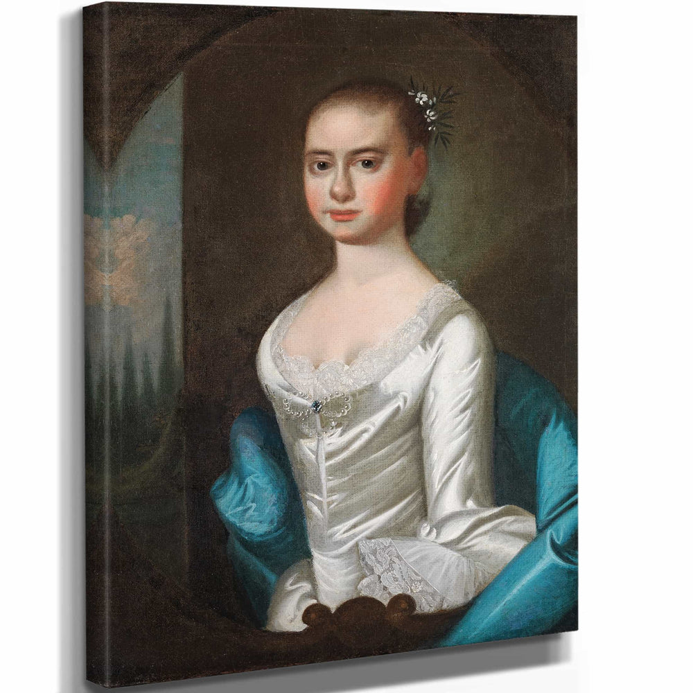 Jeremiah Theus 11" x 14" / Stretched Canvas Wrap Polly Ouldfield Of Winyah By Jeremiah Theus