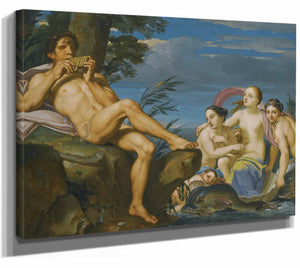 Polyphemus And Galatea By Bolognese School