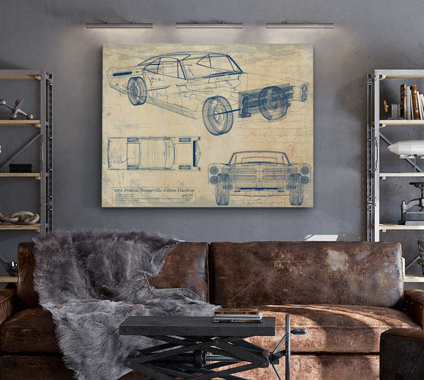 Pontiac Bonneville Hardtop 2 Door 1966 Wall Art from Bella Frye.