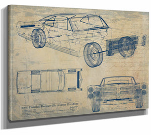 Pontiac Bonneville Hardtop 2 Door 1966 Wall Art from Bella Frye.