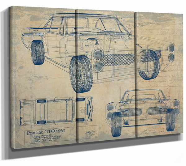 Pontiac Gto 1967 Wall Art from Bella Frye.