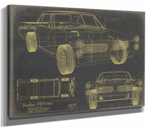 Pontiac Gto 1967 Wall Art from Bella Frye.