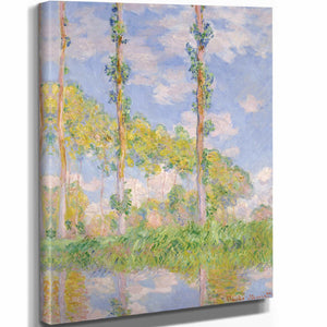 Claude Monet Poplars In The Sun By Claude Monet