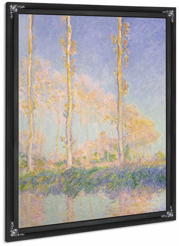 Poplars By Claude Monet