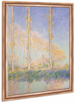 Poplars By Claude Monet