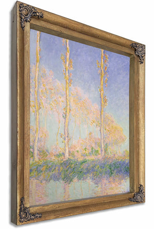 Poplars By Claude Monet