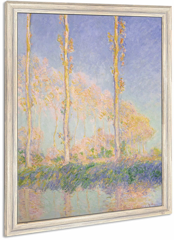 Poplars By Claude Monet