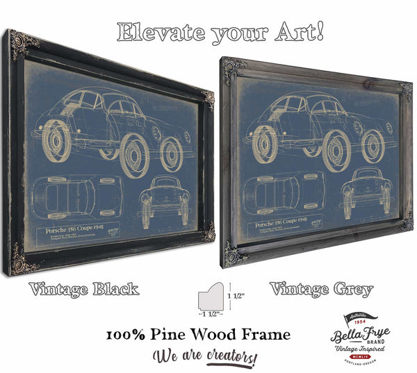 Porsche 356 Coupe 1948car Template 2024 Wall Art from Bella Frye.