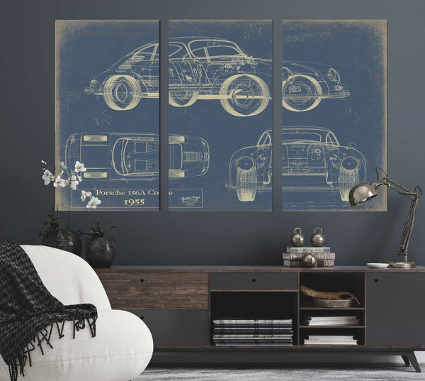 Porsche 356a Coupe 1955 Wall Art from Bella Frye.