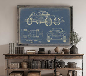 Porsche 356a Coupe 1955 Wall Art from Bella Frye.