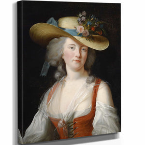 Elisabeth 11" x 14" / Stretched Canvas Wrap Portrait Anne Catherine Le Preudhomme De Chatenoy Comtesse Der Verdun By Elisabeth