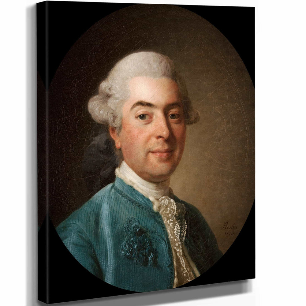 Alexander 11" x 14" / Stretched Canvas Wrap Portrait De Charles Marin De La Haye Des Fosses Fermier General Du Roi By Alexander