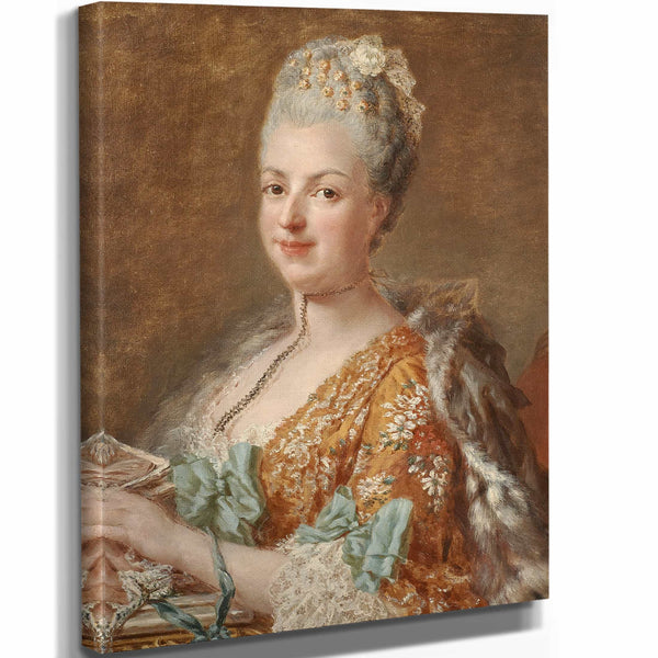 Anna Dorothea 11" x 14" / Stretched Canvas Wrap Portrait De Louise Honorine Crozat Du Chatel Duchesse De Choiseul By Anna Dorothea