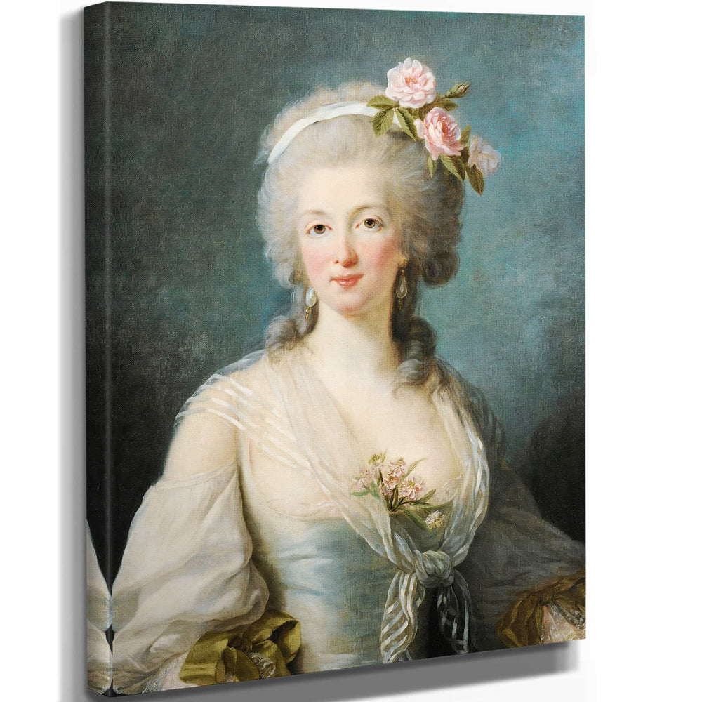 Elisab 11" x 14" / Stretched Canvas Wrap Portrait Of A Lady Said Portrait Of Jeanne De Valois Comtesse De La Motte By Elisab