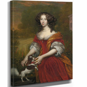 Adriaen Backer 11" x 14" / Stretched Canvas Wrap Portrait Of A Lady By Adriaen Backer