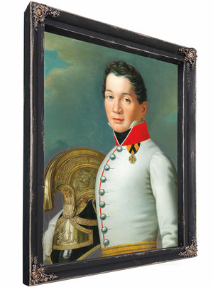 Portrait Of A Lieutenant Of The Th Upper Austrian And Salzburg Dragoons By Anton Ei