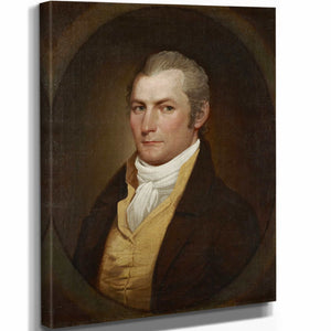 John Trumbull 11" x 14" / Stretched Canvas Wrap Portrait Of A Man Ca – By John Trumbull