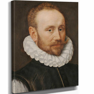 Adriaen Thomasz Key 11" x 14" / Stretched Canvas Wrap Portrait Of A Man By Adriaen Thomasz Key