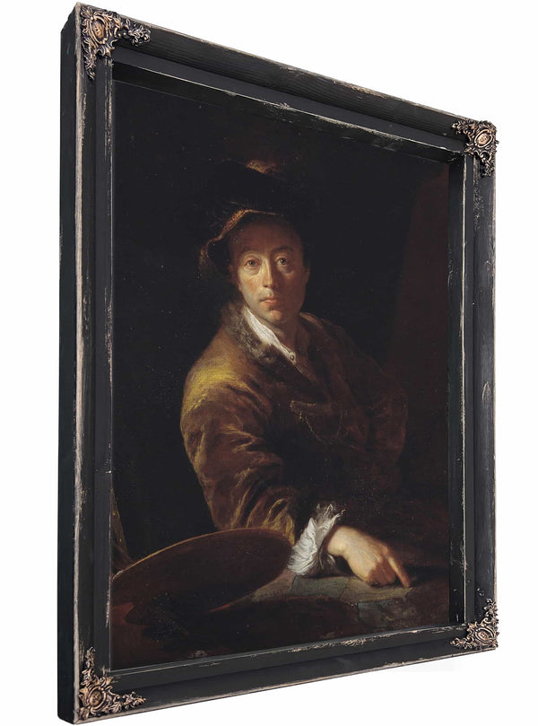 Portrait Of A Painter By Antoine Pesne