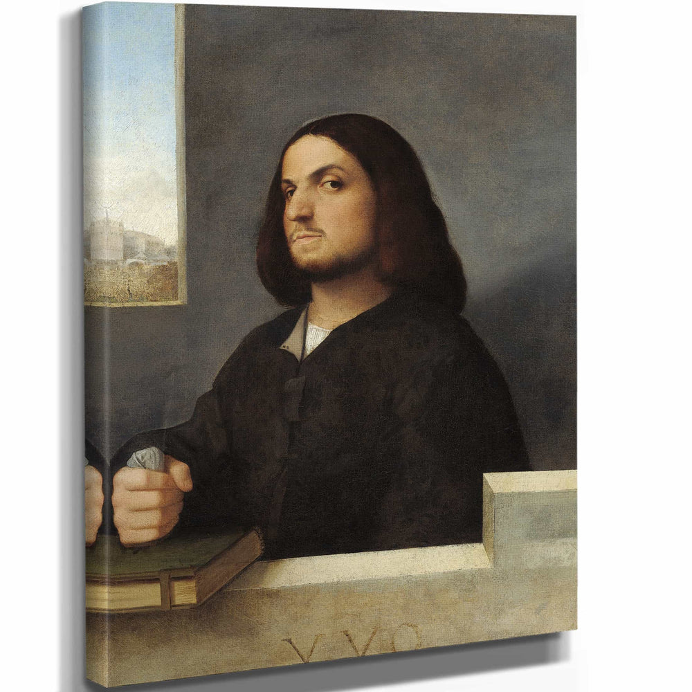 Cariani 11" x 14" / Stretched Canvas Wrap Portrait Of A Venetian Gentleman By Cariani