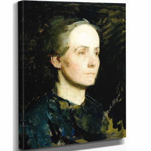 Abbott Handerson Thayer 11" x 14" / Stretched Canvas Wrap Portrait Of A Woman By Abbott Handerson Thayer