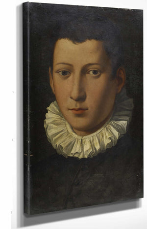 Alessandro Allori Portrait Of A Young Man By Alessandro Allori