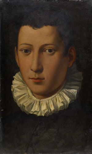 Alessandro Allori Portrait Of A Young Man By Alessandro Allori