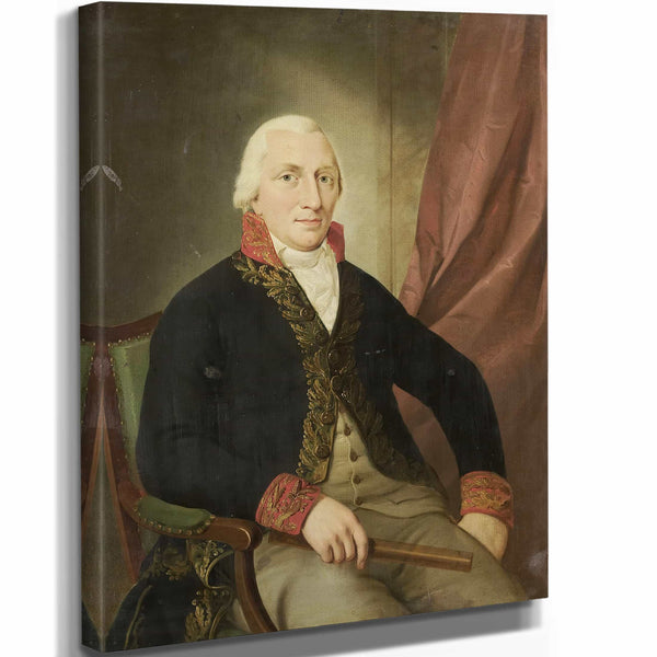 Ad 11" x 14" / Stretched Canvas Wrap Portrait Of Albertus Henricus Wiese Governor General Of The Dutch East Indies By Ad