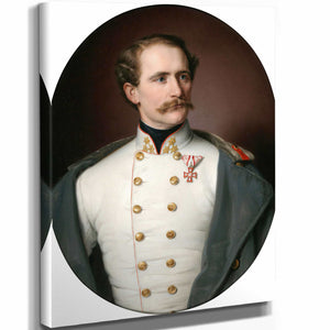 Portrait Of An Austrian Colonel Decorated With The Military Merit Cross By Benjamin