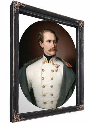 Portrait Of An Austrian Colonel Decorated With The Military Merit Cross By Benjamin