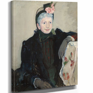 Mary Cassatt 11" x 14" / Stretched Canvas Wrap Portrait Of An Elderly Lady By Mary Cassatt