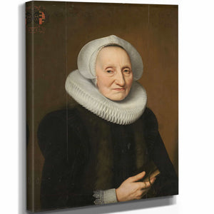 Bartholomaus Sarburgh 11" x 14" / Stretched Canvas Wrap Portrait Of Belia Claesdr By Bartholomaus Sarburgh