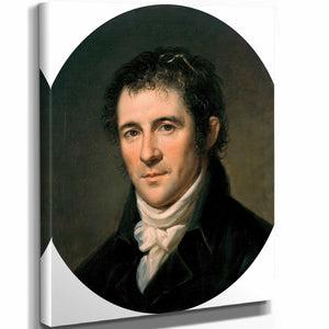 Charles Willson Peale 11" x 14" / Stretched Canvas Wrap Portrait Of Benjamin Henry Latrobe By Charles Willson Peale