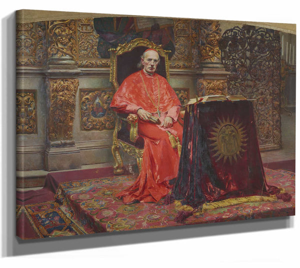 Portrait Of Cardinal Sembratowicz By Aleksander Augustynowicz