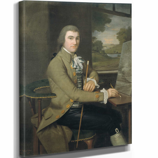 Ralph Earl 11" x 14" / Stretched Canvas Wrap Portrait Of Colonel William Taylor By Ralph Earl