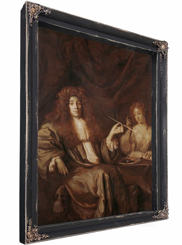 Portrait Of Hadriaan Beverland With A Prostitute By Ary De Vois