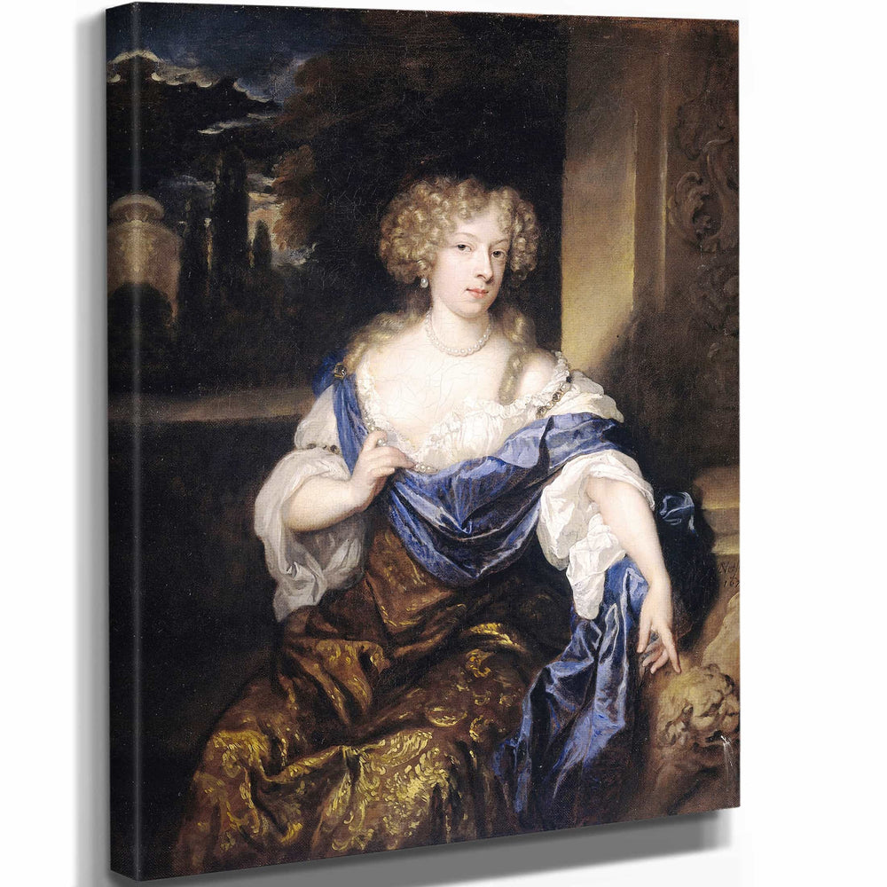 Caspa 11" x 14" / Stretched Canvas Wrap Portrait Of Helena Ctaharina De Witte Wife Of Iman Mogge Lord Of Haamstede By Caspa