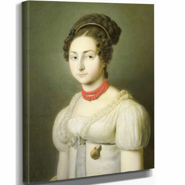 Di 11" x 14" / Stretched Canvas Wrap Portrait Of Jacoba Van Wessem Wife Of Lord Stumphius Burgomaster Of Beverwijk By Di