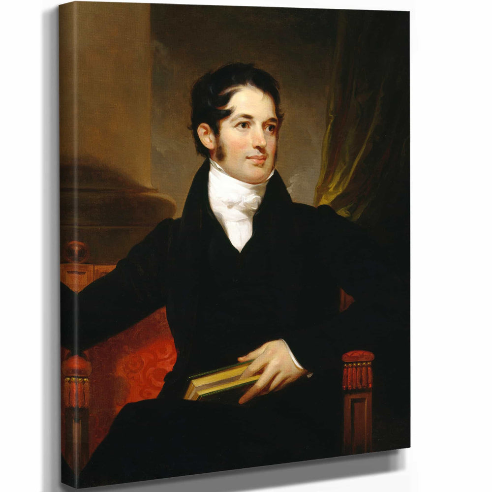 Thomas Sully 11" x 14" / Stretched Canvas Wrap Portrait Of James Cornell Biddle By Thomas Sully